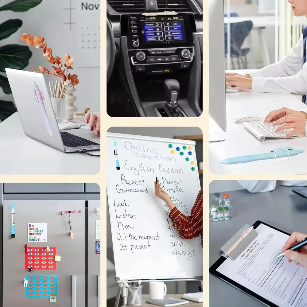 4 Pcs Magnetic Pen/Pencil Holder Set